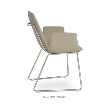 Eiffel Handle Back Armchair Leather by SohoConcept - New
