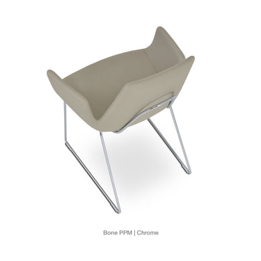 Eiffel Handle Back Armchair Leather by SohoConcept - New