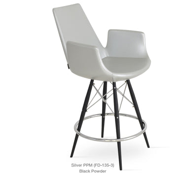 Eiffel MW Arm Stools Leather by SohoConcept - New