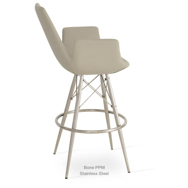Eiffel MW Arm Stools Leather by SohoConcept - New