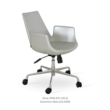 Eiffel Office Armchair Leather by SohoConcept - New