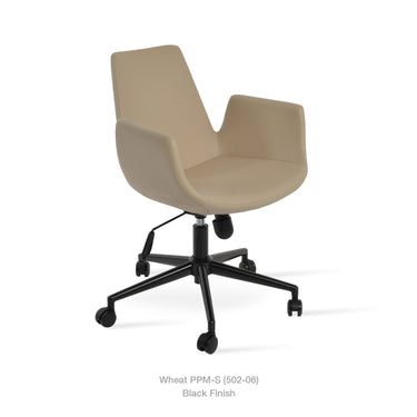 Eiffel Office Armchair Leather by SohoConcept - New