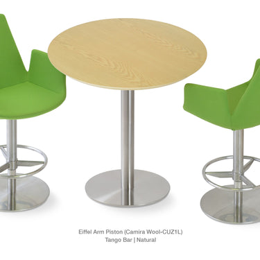 Eiffel Piston Arm Full Footrest Stools  Fabric  by SohoConcept - New