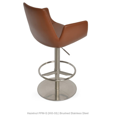 Eiffel Piston Arm Full Footrest Stools Leather by SohoConcept - New