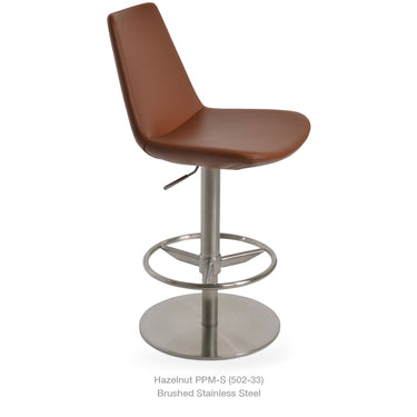 Eiffel Piston Stools Leather by SohoConcept - New