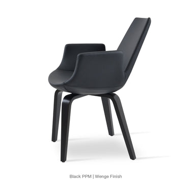 Eiffel Plywood Armchair Leather by SohoConcept - New