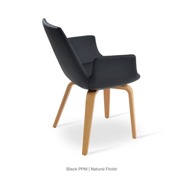 Eiffel Plywood Armchair Leather by SohoConcept - New