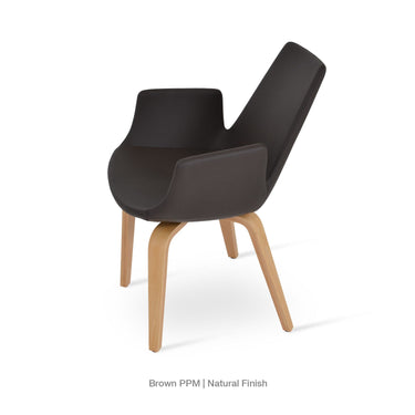 Eiffel Plywood Armchair Leather by SohoConcept - New