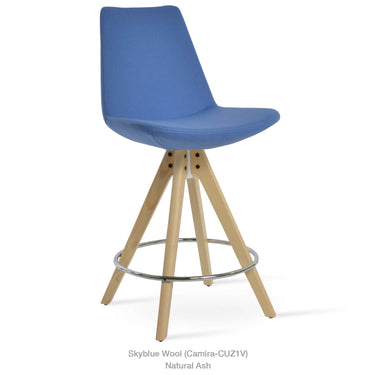 Eiffel Pyramid Wood Stools Fabric by SohoConcept - New