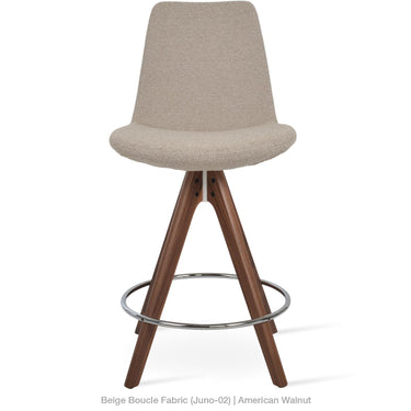 Eiffel Pyramid Wood Stools Fabric by SohoConcept - New