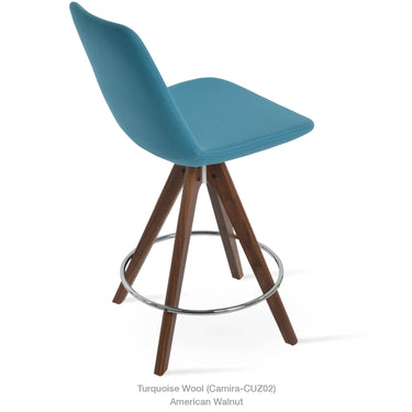 Eiffel Pyramid Wood Stools Fabric by SohoConcept - New