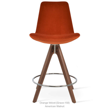 Eiffel Pyramid Wood Stools Fabric by SohoConcept - New