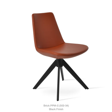 Eiffel Pyramid Swivel Chair Leather by SohoConcept - New