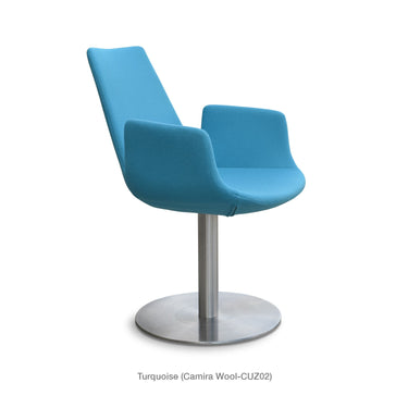Eiffel Round Armchair Fabric by SohoConcept - New