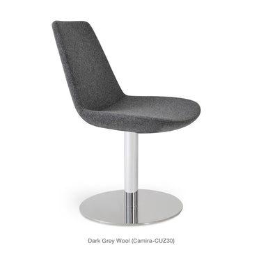 Eiffel Round Swivel Chair Fabric by SohoConcept - New