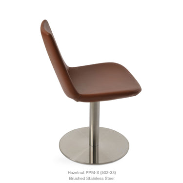 Eiffel Round Swivel Chair Leather by SohoConcept - New