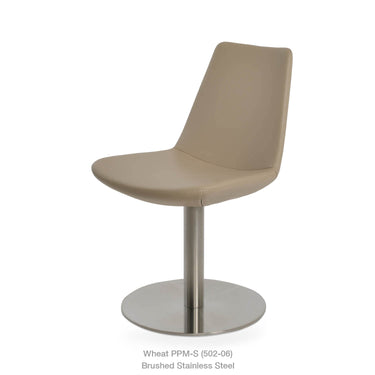 Eiffel Round Swivel Chair Leather by SohoConcept - New
