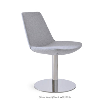 Eiffel Round Swivel Chair Fabric by SohoConcept - New
