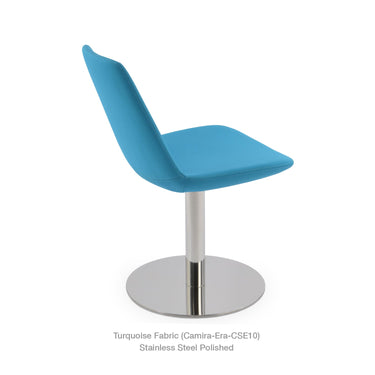Eiffel Round Swivel Chair Fabric by SohoConcept - New