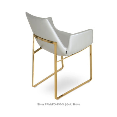 Eiffel Sled Armchair Leather by SohoConcept - New