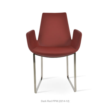 Eiffel Sled Armchair Leather by SohoConcept - New