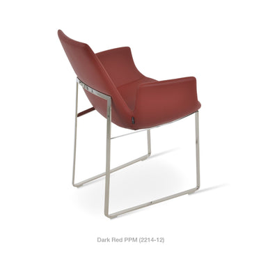 Eiffel Sled Armchair Leather by SohoConcept - New