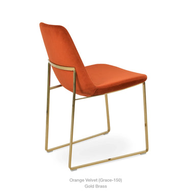 Eiffel Sled Chair Fabric by SohoConcept - New