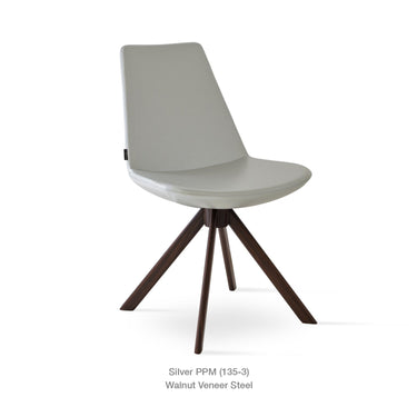 Eiffel Sword Swivel Chair Leather by SohoConcept - New