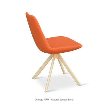 Eiffel Sword Swivel Chair Leather by SohoConcept - New