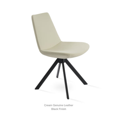 Eiffel Sword Swivel Chair Leather by SohoConcept - New