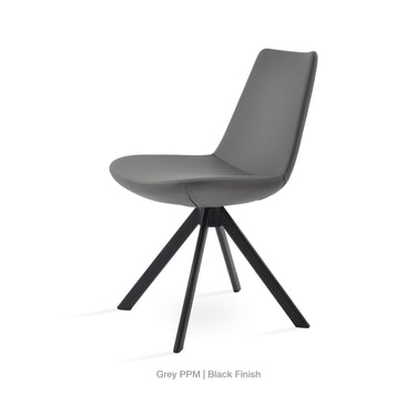 Eiffel Sword Swivel Chair Leather by SohoConcept - New