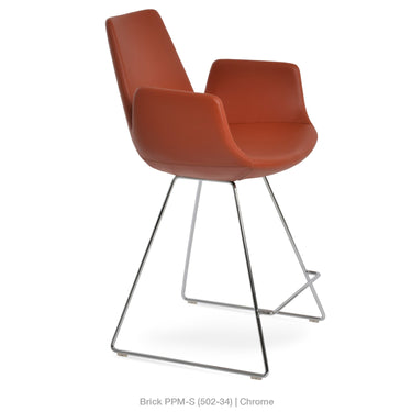 Eiffel Wire Arm Stools Leather by SohoConcept - New