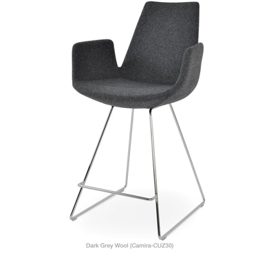 Eiffel Wire Arm Stools Fabric by SohoConcept - New