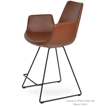 Eiffel Wire Arm Stools Leather by SohoConcept - New
