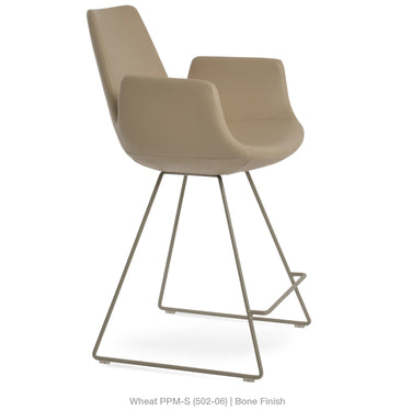 Eiffel Wire Arm Stools Leather by SohoConcept - New