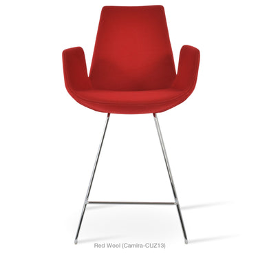 Eiffel Wire Arm Stools Fabric by SohoConcept - New