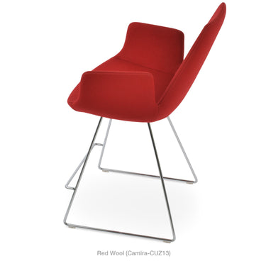 Eiffel Wire Arm Stools Fabric by SohoConcept - New