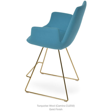 Eiffel Wire Arm Stools Fabric by SohoConcept - New