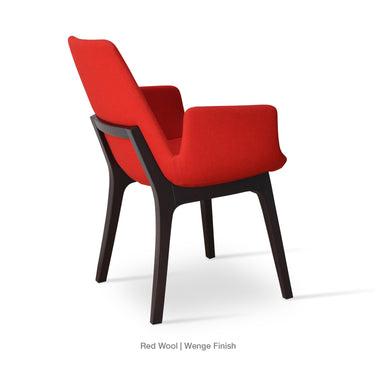 Eiffel Wood Armchair Fabric by SohoConcept - New