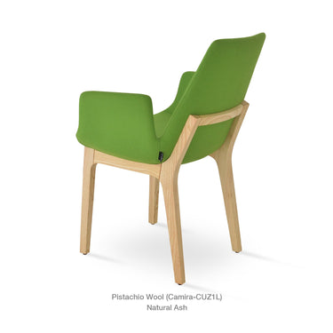 Eiffel Wood Armchair Fabric by SohoConcept - New