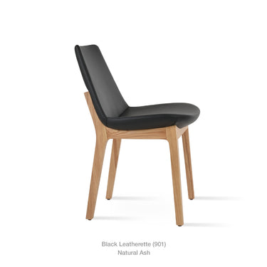 Eiffel Wood Chair Leather by SohoConcept - New