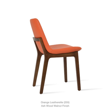 Eiffel Wood Chair Leather by SohoConcept - New