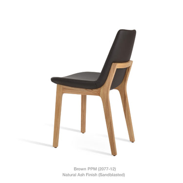 Eiffel Wood Chair Leather by SohoConcept - New