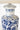 Elaine Porcelain Chinoiserie Cordless Table Lamp in Nickel Finish