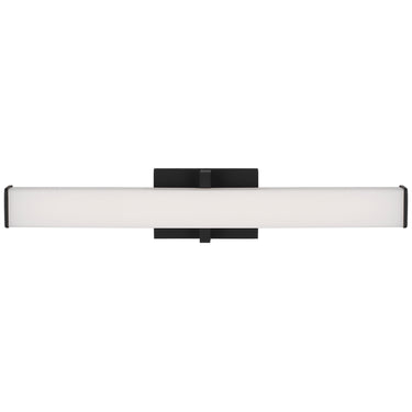 Visual Comfort Ellis 24-Inch| Modern LED Bath Light for Damp Areas | Nightshade Black