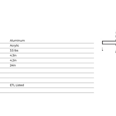 Dimensions of the Ellis 24