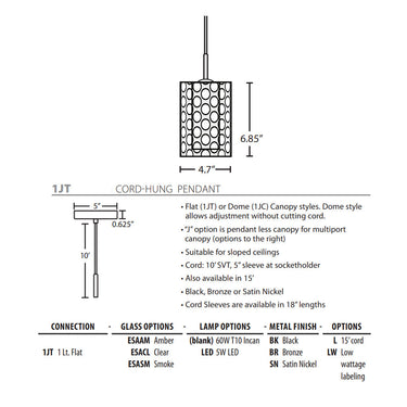 Besa Lighting Esa LED Pendant Light