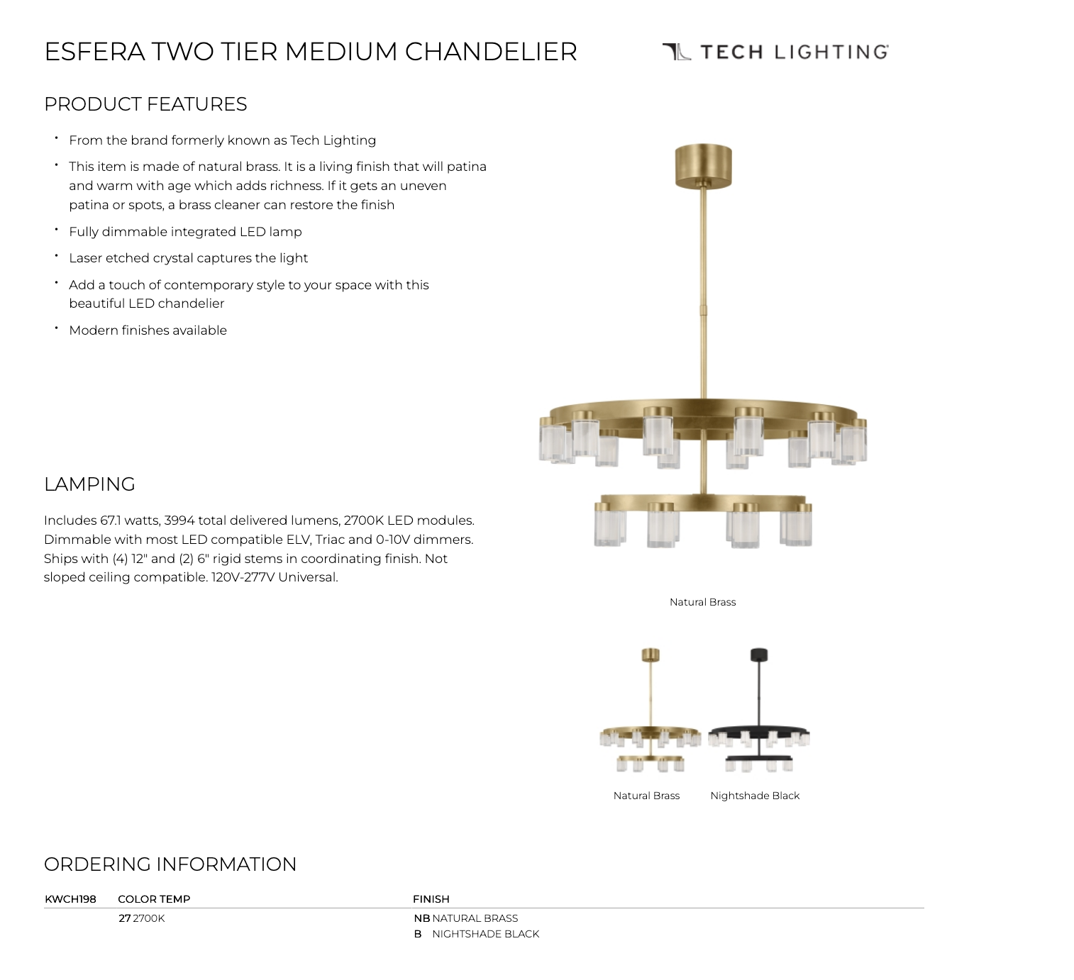 Esfera Chandelier | Decorative Ceiling Light