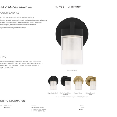 Dimmable Residential & Commercial LED Crystal Wall Sconce - Esfera, Energy-efficient Vanity Lights