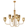 Gold Glass Chandelier | Euniecstasy HA05217